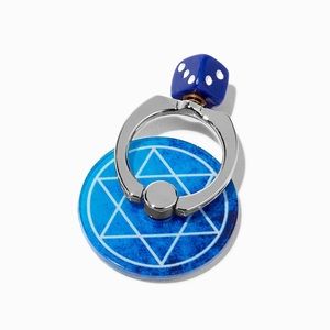 ❄️ Blue Dice Fidget Ring Stand